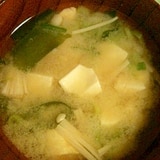 えのきと豆腐の味噌汁